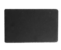 H&H 1886Â Set Assiettes rectangulaires, Ardoise, Noir, 6Â unitÃ©s