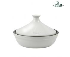 la Porcellana Sapori Tajine en boîte Cadeau, Blanc, 30 cm