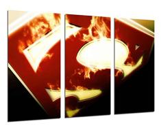 Tableau Moderne Photographique, Impression sur bois, Super-héros, Superman, 97 x 62 cm, ref. 26298