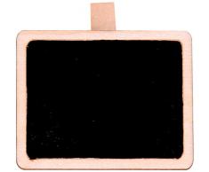 GLOREX Bois avec Pince de Table, Droits, 4 pièces, Bois, Multicolore, 11,5 x 1 x 15,5 cm