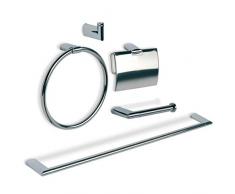 Tatay Ronda - Set de Salle de Bains de 5 pièces en Acier Inoxydable chromé 71x6.5x31.5 cm