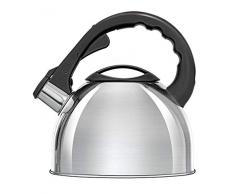 Smile mcn-07p bouilloire sifflante 3Â litres, Acier inoxydable
