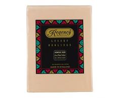 Regency Royal Drap-Housse pour lit Simple Motif, Sable, Simple