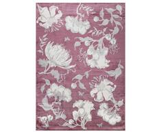 Vallila Bellagio Tapis de Salon Moderne en Viscose Florale Rose 140 x 200 cm