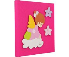 Fabula Agenda des Souvenirs « Ange sur Nuage », Bois, Multicolore, 19 x 24 cm