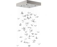 Kare Design Suspension Oiseaux volants, chrome, 65 cm