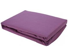 Emotion Housse de Couette Coton, Violet foncé, Double