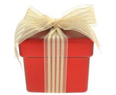 WeRChristmas Cimier de Noël 12 cm Coffret Cadeau avec Ruban de décoration de Table-Lot de 3âRouge/doré/Vert