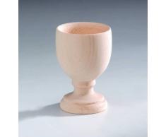 GLOREX Coquetier en pin Brut NZ FSC Bois Naturel 4,5 x 4,5 x 6,7 cm