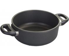 JOSKO Produits 1820 Pro-Line Anti-adhésive en Fonte daluminium à Grande sauteuse en Fonte, Pot de Fonte-avec Deux poignées-diamètre 20 cm-Hauteur : 8 cm, 2 l