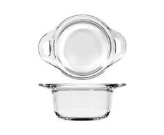 BORMIOLI ROCCO 92554 Buffet Casserole en verre, transparent, 14 cm