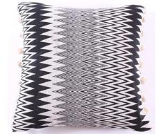 La Finesse Housse de Coussin carrÃ©e dÃ©corative 50 x 50 cm pour la Maison en Coton pour Le Salon, Le canapÃ©, la Chambre Ã Coucher cph58 Textile colorÃ© Taille Unique