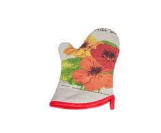 H & L Russel Gant de Cuisine, Coton, Rouge