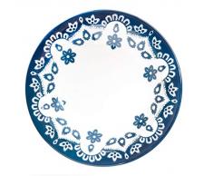 Home Flora Assiettes creuses Piatti Fondi bleu