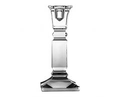 Crystaljulia 02236 Bougeoir en Cristal au Plomb Transparent 21 cm