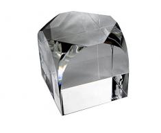 Cristal de Sèvres Cube Bijoux avec Chants et Finitions, Verre, 6 x 6 x 6 cm