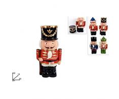 Due Esse Bocal de Noël, Personnage Le Casse-Noisettes, général, en céramique, 30 x 12 x 16 cm, Multicolore, 40 cm