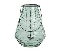 Dcasa Bougeoir en Verre pour décoration de Maison, Unisexe, Adulte, Vert (Vert), Unique