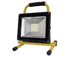 Les emos zs3330, Projecteur Batterie LED 30Â W, aluminium, Black, 28, 5Â x 28Â x 20Â cm