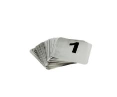 Garcia de pou NumÃ©ros De Table Du 26 Au 50 9,5X8,8 Cm Argente Inox - 1 unitÃ©s