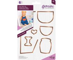 Gemini Multimedia Die-Build-A-Buddy Baxter Lot de 6 peluches 1,5 mm de profondeur Multicolore Taille unique