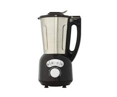 Senya Blender Chauffant INOX Cook & Ice V3, Mixeur Soupe VeloutÃ©e/MoulinÃ©e, Cuisson Vapeur, Glace PilÃ©e Smoothies, 1, 5L,1400W, 1.5 liters, Noir