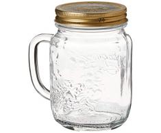 Bormioli Rocco 4Â Saisons Vase avec Manche et Capuchon, Verre, Transparent, 25Â x 16Â x 11Â cm