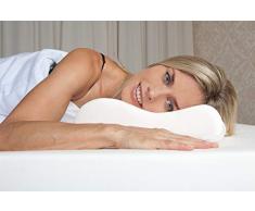 Oreillers et matelas de santé Elsa - Oreiller 70/9 cm housse en coton blanc incl.