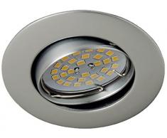 CristalRecord Zar - Spot encastrable, basculant 30°, couleur chrome