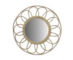 Dcasa Miroir Mural en Bambou pour dÃ©coration de la Maison Unisexe Adulte, Couleur Unique