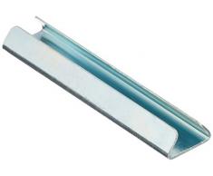 Gardinia Connecteur pour Tringle Ã Rideaux avec Rail IntÃ©rieur I Ã 16 mm Zinc 6 cm, Steel, Acier galvanisÃ©