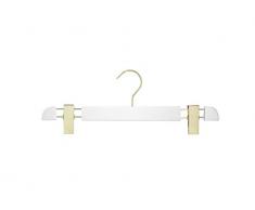 Le Cintre Français Epure Wide Blanc Crochet Pince 30 Cintre, Bois, 40cm