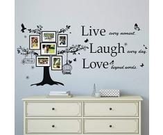 Wallflexi Stickers muraux Amour de Printemps Stickers muraux Art Salon Chambre denfant décole Restaurant Hôtel Cafe Bureau Décor Home Décoration, Multicolore