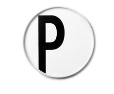 Design Letters Assiette en porcelaine Blanc 20 cm