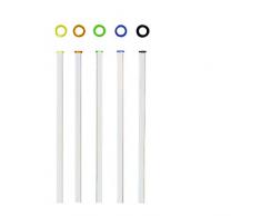 KOCH Paille en verre, droite, couleurs assorties, Lot de 5