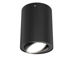 Briloner Leuchten 7119-015 Plafonnier LED GU10 orientable 400 lm 3000 K Noir Ã 8 cm 5 W