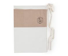 Lexington Ã©conomie Tablier Motif Ligne Tartine, Coton, Beige, 1Â Place, 85Â x 80Â x 0.2Â cm