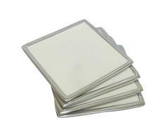 Better Best & 2312142 Set de 4 Dessous de Verre Blanc