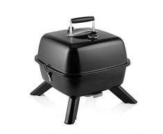 Princess 01.112256.01.001 Barbecue hybride portable, Métal, Noir
