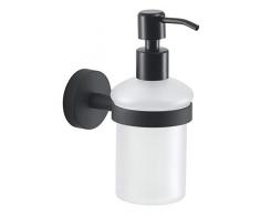 Gedy Eros Distributeur de Savon en Verre Noir 15,9 x 6,8 x 10,7 cm
