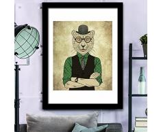 WALPLUS Cheetah The Mode Animal Poster/décoration Stickers muraux, Multicolore