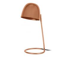 Tosel 90291 Lampe Bureau 1 Lumière, Acier/, E14, 40 W, Pourpre, 14 x 40 cm