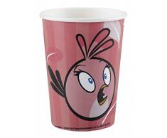 amscan International Gobelets en Papier 266Â ML Angry Birds Rose