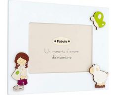Fabula Cadre de Table laquÃ© avec Applications en Bois Naturel Ãgouttoir pour Photos 10 x 15 cm Horizontal Multicolore 10 x 15 cm