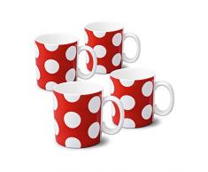 WM Bartleet & â¿Sons 1750 TSET77 Lot de 4 tasses traditionnelles en porcelaine 1 pt/568 ml