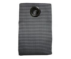 Linder 0538/19/81264/375 Rideau avec 8 Oeillets Fusil Rond Viscose/Polyester Noir 135 x 260 cm