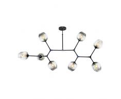 Homemania Suspension LEGO Lustre boule Noir en Verre 180 x 25 x 100 cm 8 x E27 40 W