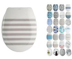 MSV 141738 Abattant WC Deauville en Duroplast avec softclose Gris, Plastique, 30 x 20 x 15 cm