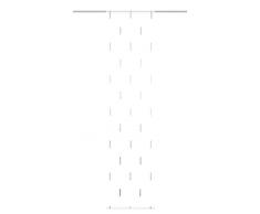 Home Fashion Panneau Coulissant en Voile scherli mélangé, Polyester, Naturel, 245 x 60 cm