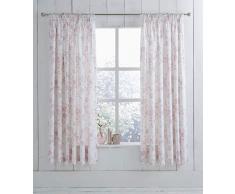 Charlotte Thomas, Amelie, RMCs avec doublure au dos et embrasses, plissÃ©s, Polyester-Coton - Rose (rose) - 168 cm x 138 cm (66 x 54)